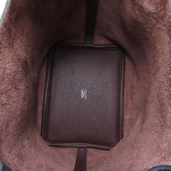 Hermes Picotin Lock PM Eclat Silver Hardware Handbag Taurillon Women - Picture 5 of 15